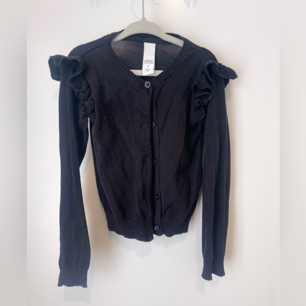 4T Black Cardigan